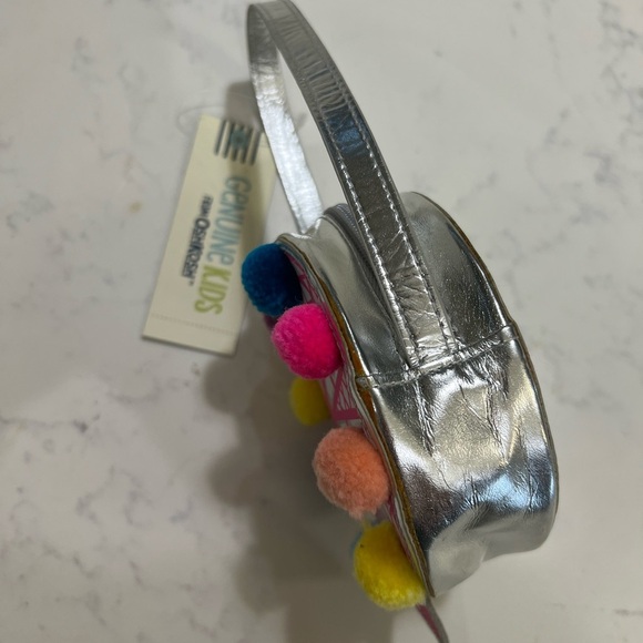 OshKosh B'gosh Ferris Wheel Pom-Pom Bag - Pink and Multicolor MINI BAG - Picture 3 of 7